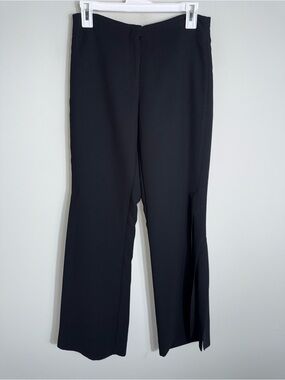 Cache Vintage Y2K Flare Split Leg Pants-Black-Size 6-With Tags